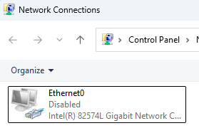 disconnect computer from a network