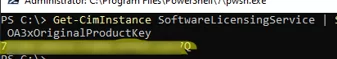 Get-CimInstance - extract OA3xOriginalProductKey from the firmware