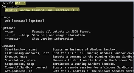 Windows Command Line Interface (CLI) tool