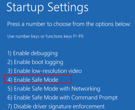 Boot Windows into Safe Mode