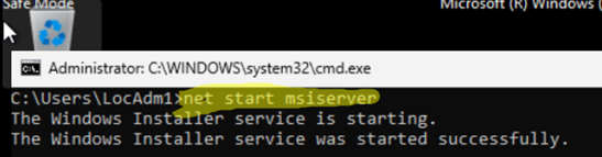 How to run Windows Installer in Safe Mode in Windows 10