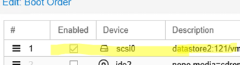 Boot Windows VM from scsi device