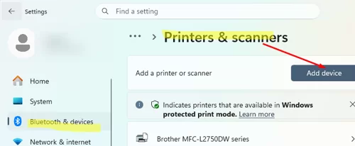 Create a new printer using installed printer driver