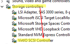 Loading the VirtIO SCSI Block driver