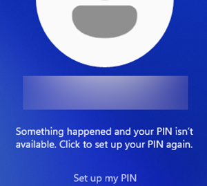 Something happened and your PIN isn't available on Windows 11