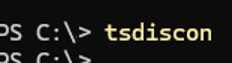 tsdiscon command