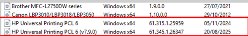 Update the printer driver in Windows to the latest version