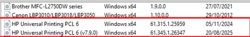 Update the printer driver in Windows to the latest version