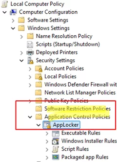 Software Restriction Policies can prevent CMD from running