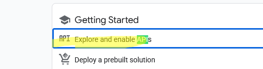 Explore and enable APIs in Google Cloud